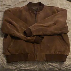 Men’s Vintage Suede Bomber Jacket